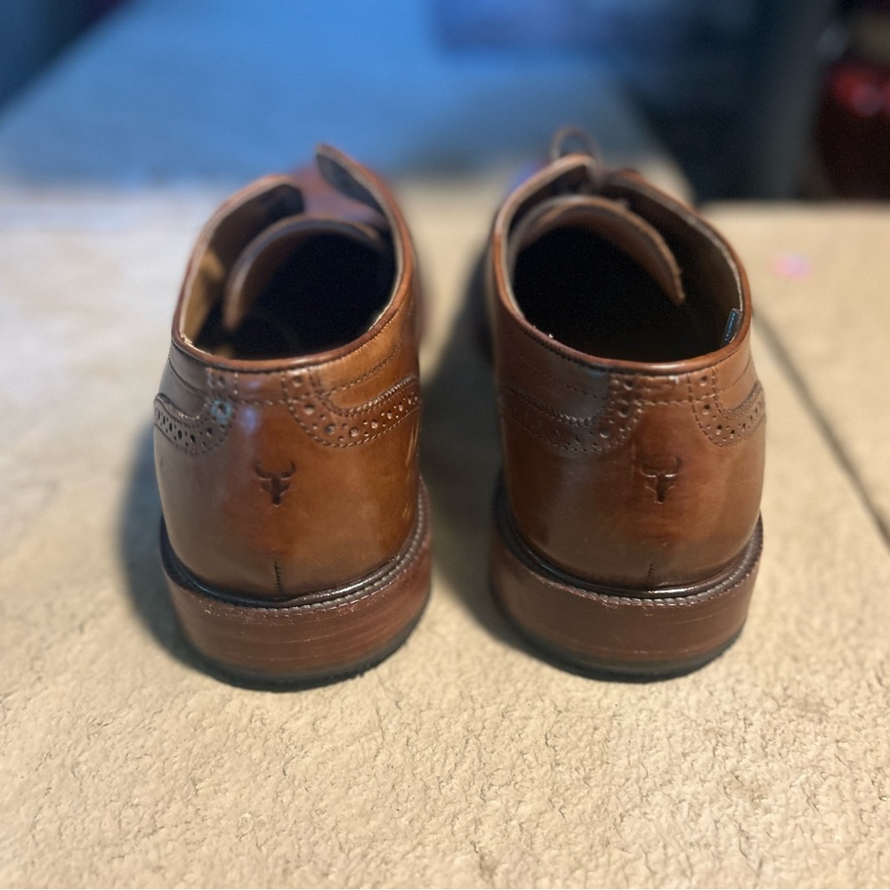 Men's Trask Brown Leather Dress Shoes